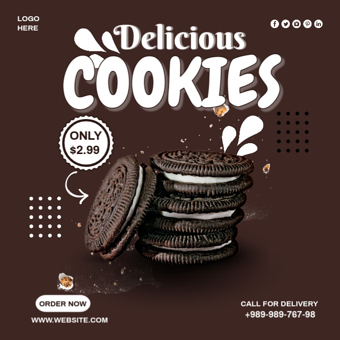 Plantilla de Joyful Cookies Instagram Post | PosterMyWall