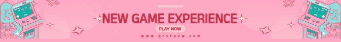 Joyful Cover/ad/girl/gamer/play/streaming/gaming/illustrative/pink/new Game/unique Leaderboard Classificação template