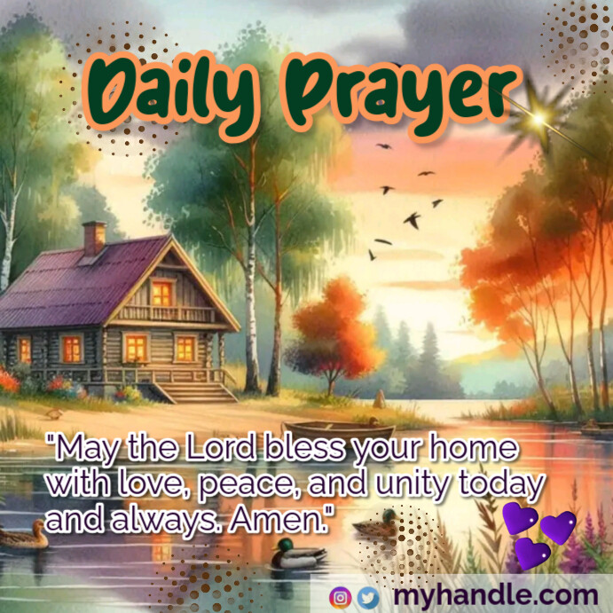 Pray Posts Plantilla de Joyful Daily Prayer Instagram Post | PosterMyWall