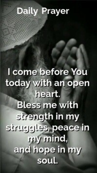 Joyful Daily Prayer Youtube Short template