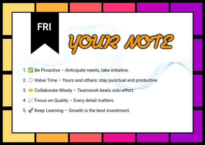 Joyful Daily Reminders  A4 template