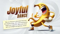 Joyful dance Header ng Blog template