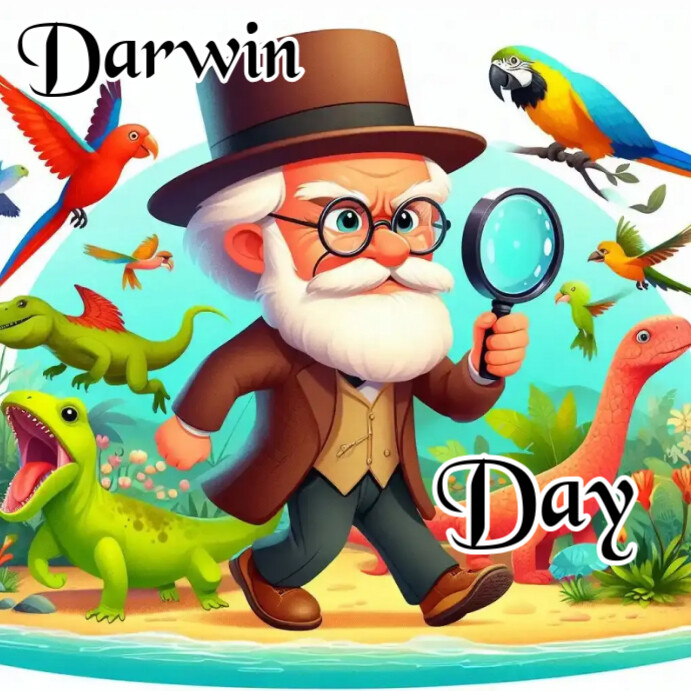 Joyful Darwin Day Instagram Post Template | PosterMyWall