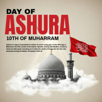 Joyful Day Of Ashura Instagram Post template