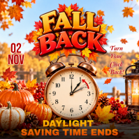 Daylight Saving Time Ends Instagram-opslag Template