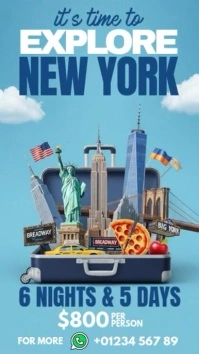 Joyful Discover New York Instagram Story template