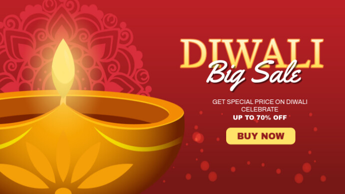 Joyful Diwali Bigsale Digital Display (16:9) template