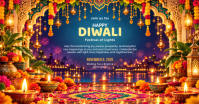 Diwali Celebration Изображение, которым поделились на Facebook Template
