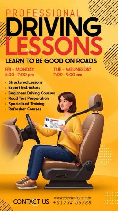 Copy of Joyful Driving Lessons Ad Instagram Story | PosterMyWall