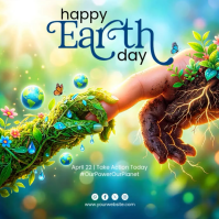 Joyful Earth Day Instagram Post Video template