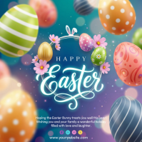 Joyful Easter Celebration Square template