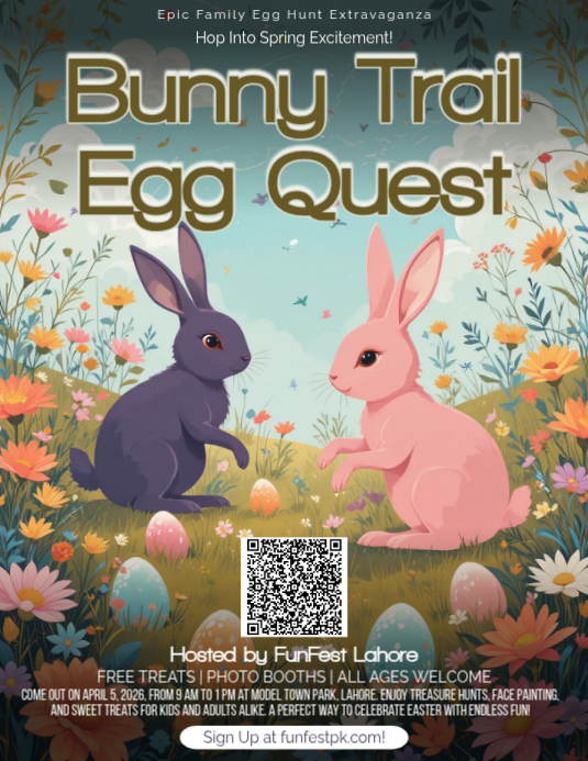 Modello Joyful Easter Egg Hunt Flyer | PosterMyWall