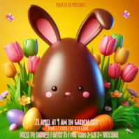Joyful Easter Egg Hunt Instagram Post Video Instagram-bericht template