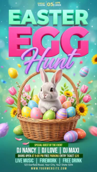 Joyful Easter Egg Hunt Instagram Story Video template