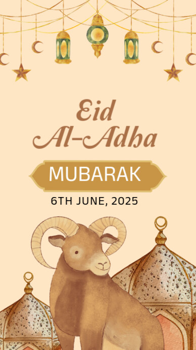 Joyful Eid Al-adha Celebration Instagram Story template