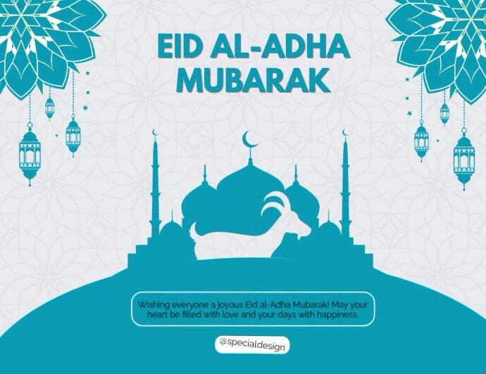 Joyful Eid Al Adha  Flyer (us Letter) 传单(美国信函) template