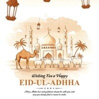 Joyful Eid Al Adha Instagram Post Instagram-opslag template