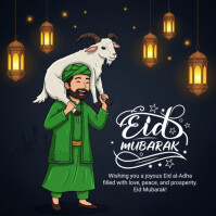 Schwarz Eid al-Adha Message Instagram Template