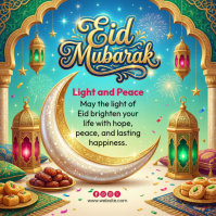 Joyful Eid Celebration Instagram Post template
