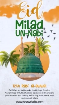 Joyful Eid Milad Un Nabi Instagram Story template