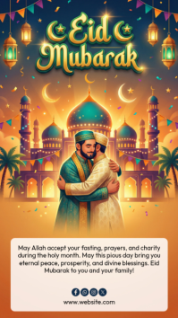Joyful Eid Mubarak Instagram Story template