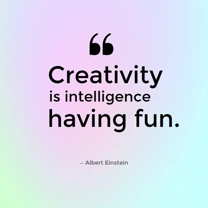Joyful Einstein Creativity Quote Design – Playful Modern Visual For ...