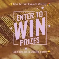 Joyful Enter To Win Instagram Post template