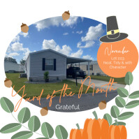 White Yard of the Month Post Instagram Template