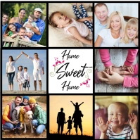 Joyful Family Collage Memories Square (1:1) template