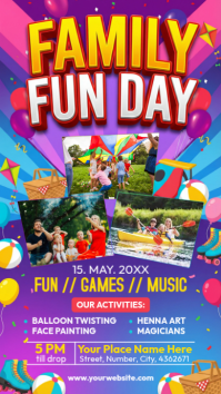Joyful Family Fun Day Instagram Story template