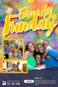 Family Funday Plakat Template