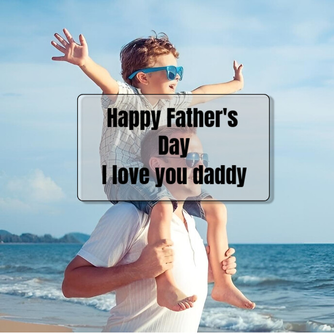 Joyful Father's Day Design  Album Cover template