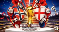 Joyful FIFA Quarter Final Match Digital Display Video Affichage numérique (16:9) template
