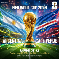 Joyful FIFA World Cup 2026 Instagram Post Iphosti le-Instagram template