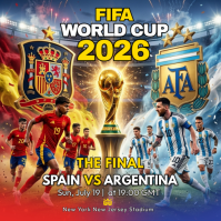 Joyful FIFA World Cup Final 2026 Instagram Post template