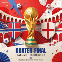 Joyful FIFA World Cup Kickoff Norway vs England Isikwele (1:1) template