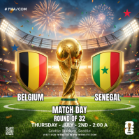 FIFA World Cup Match Publicación de Instagram Template