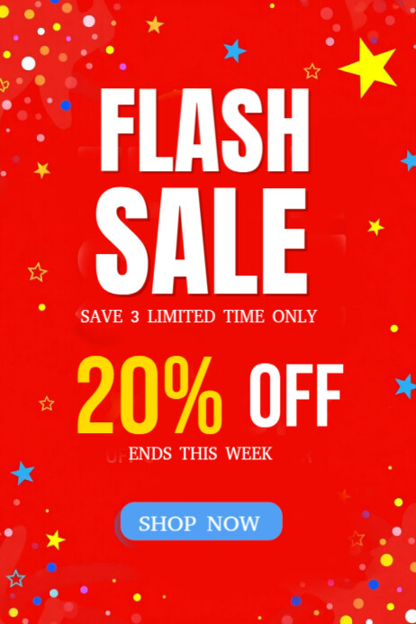 Joyful Flash Sale Poster Template | PosterMyWall