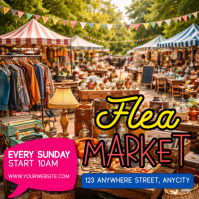 Joyful Flea Market Instagram Post template
