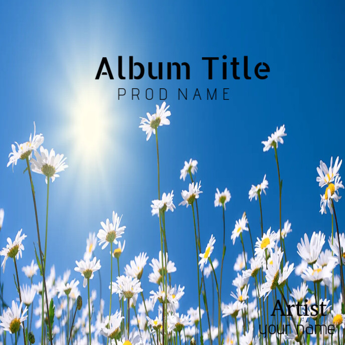 Joyful Flower Album Cover Template | PosterMyWall