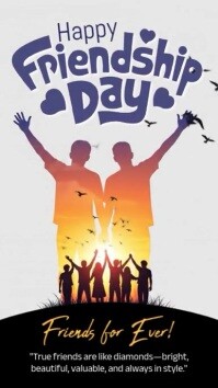 Joyful Friendship Day Instagram Story template
