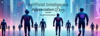 Joyful Futuristic Artificial Intelligence Appreciation Day Facebook Cover Photo template