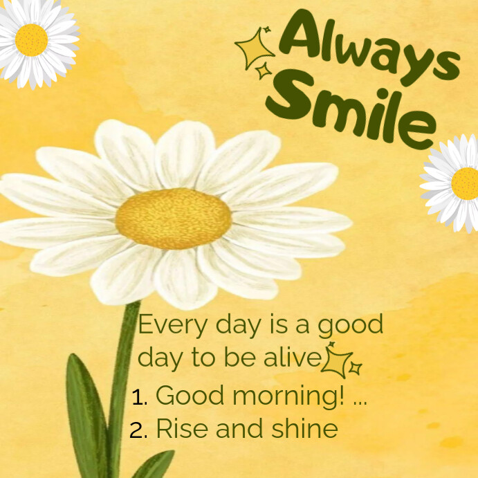 Copy of Joyful Good Morning Instagram Post | PosterMyWall