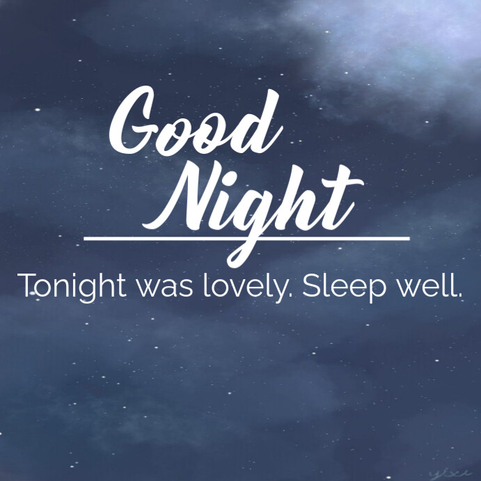 Joyful Good Night Instagram Post Template | PosterMyWall