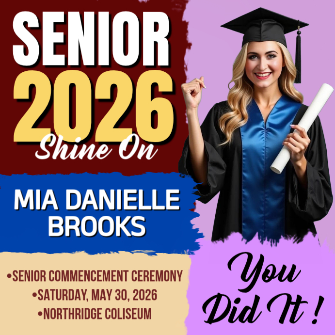 Graduation Announcement Template | PosterMyWall