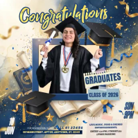 Joyful Graduation Celebration Instagram Post Video template