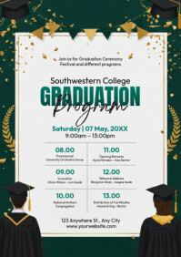 Graduation Program Date Template | PosterMyWall