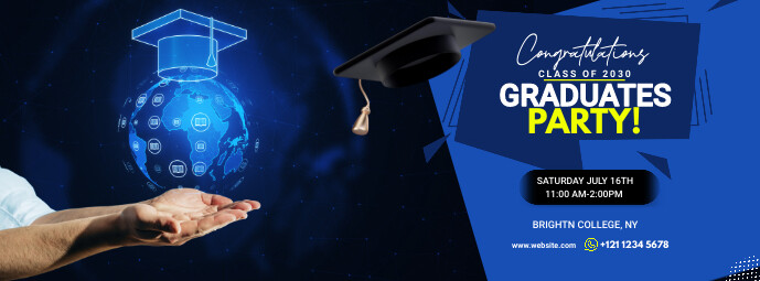 Copy of Joyful Graduation Facebook Cover Photo | PosterMyWall