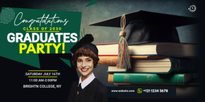 Joyful Graduation Twitter Post Template Event