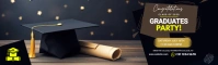 Joyful Graduations Linkedin Background Image template